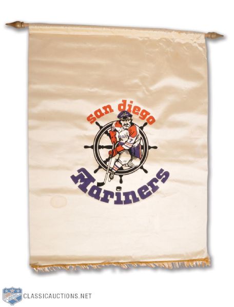 World Hockey Association San Diego Mariners 1974-77 San Diego Sports Arena Banner (47" x 36")