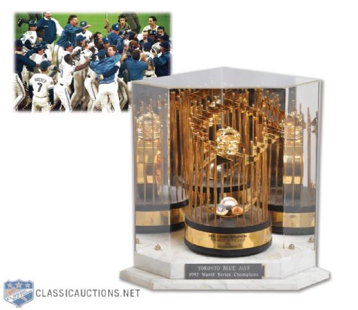 Juan Guzmans Toronto Blue Jays 1992 World Series Championship Trophy (15")