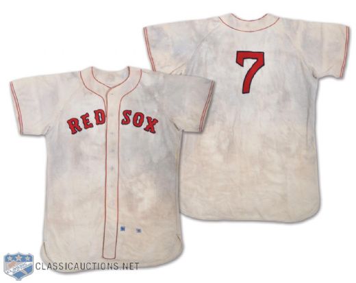 Jim Busbys 1959 Boston Red Sox Game-Worn Home Jersey