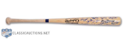 Toronto Blue Jays 1992 World Series Champions Team-Signed Bat by 25+