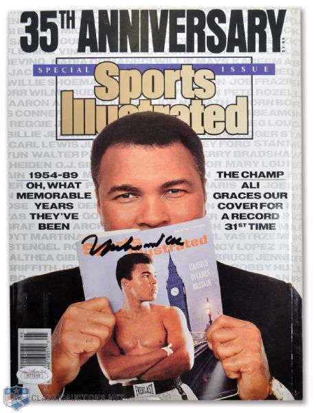 Muhammad Ali Signed Sports Illustrated Magazine - JSA LOA