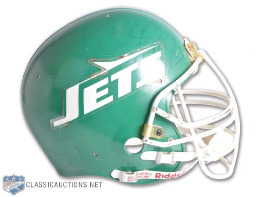 New York Jets Mid-1980s Game-Worn Helmet