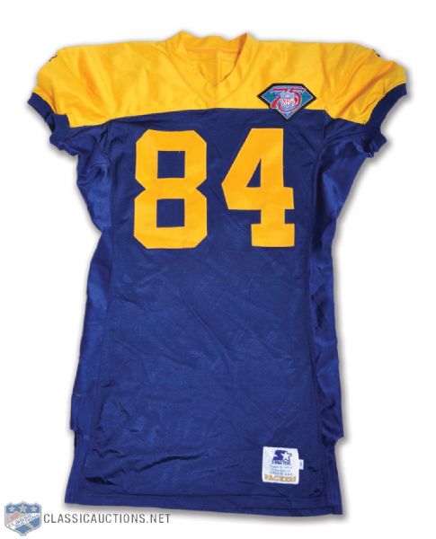 Sterling Sharpes 1994 Green Bay Packers Throwback Game-Issued Jersey