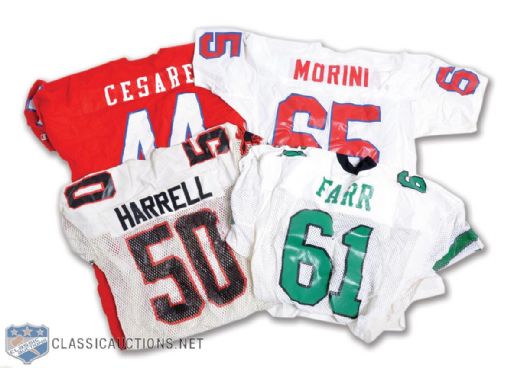 USFL New Jersey Generals, Washington Federals, Tampa Bay Bandits Early-1980s Game-Worn Jerseys (4)