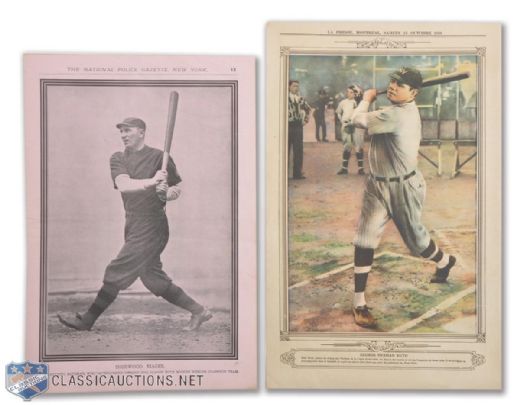 1928 "La Presse" Babe Ruth New York Yankees Picture (11 1/4" x 17 1/2")