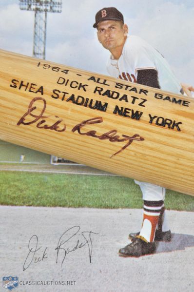 Dick Radatz Signed Commemorative 1964 All-Star Game Louisville Slugger Bat
