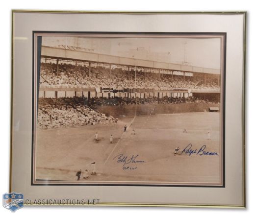 Greenberg, Dickey, Cronin, Berra Plus Thomson / Branca Shot Heard Around the World Autographs - PSA/DNA