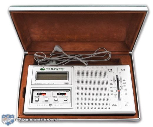 1981 Masters Clock Radio Presented To Past Masters Champions