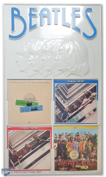 Scarce 1977 Capital Records/EMI of Canada Beatles Hollywood Bowl Store Display (48" x 28")
