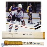 Wayne Gretzkys 1983-84 Edmonton Oilers Titan Game-Used Stick with LOA