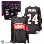 Corey Perrys 2014 Olympics Team Canada Game-Worn Jersey with Hockey Canada LOA