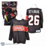 Martin St. Louis 2014 Olympics Team Canada Game-Worn Jersey with Hockey Canada LOA