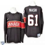 Rick Nashs 2014 Olympics Team Canada Game-Worn Jersey with Hockey Canada LOA