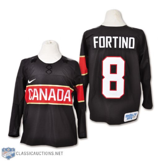 Laura Fortinos 2014 Olympics Team Canada Game-Worn Jersey with Hockey Canada LOA