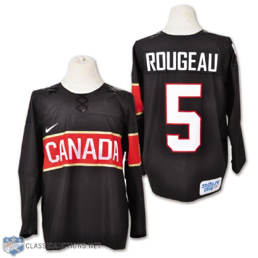 Lauriane Rougeaus 2014 Olympics Team Canada Game-Worn Jersey with Hockey Canada LOA