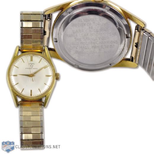 Larry Hillmans 1966-67 Toronto Maple Leafs Stanley Cup Championship Wristwatch