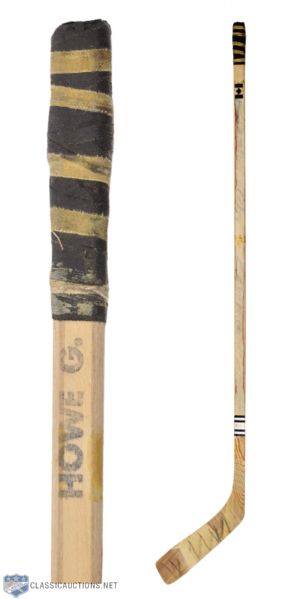 Gordie Howes 1978-79 New England Whalers Sher-Wood Game-Used Stick