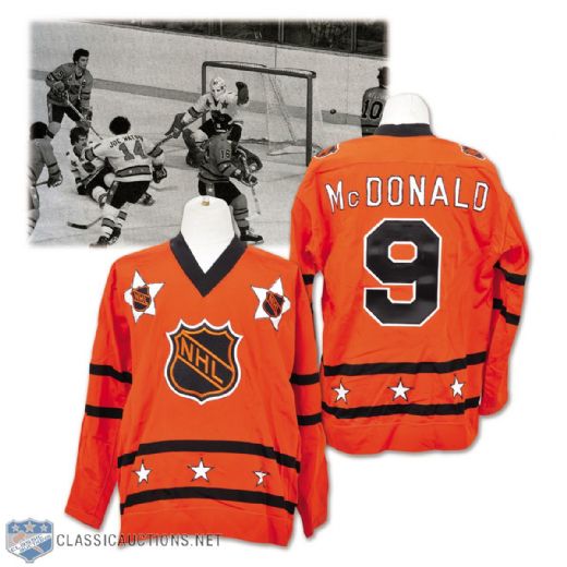 Lanny McDonalds 1977 NHL All-Star Game Wales Conference Game-Worn Jersey