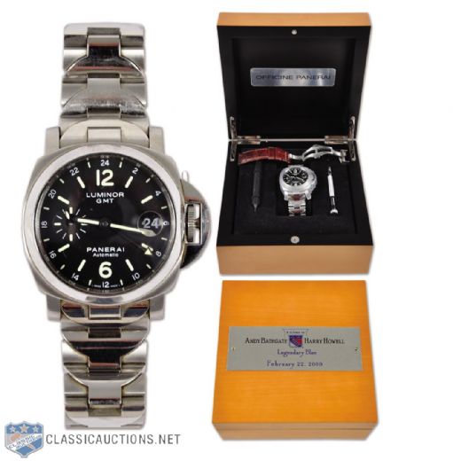 Harry Howells Luxury Panerai Watch Received at 2009 Rangers Jersey Retirement Night