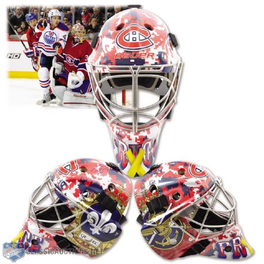 Carey Price 2011-12 Montreal Canadiens "Remembrance" Signed Pro Replica Mask