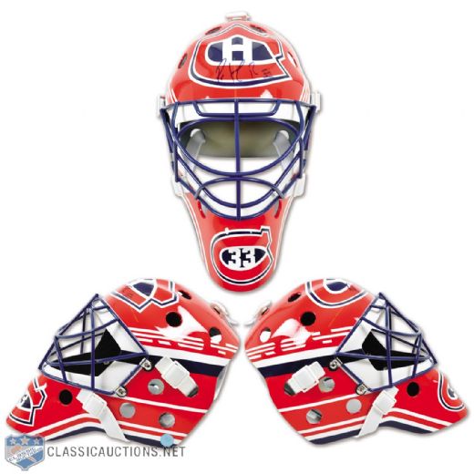 Patrick Roy 1992-93 Montreal Canadiens Signed Replica Mask with COA
