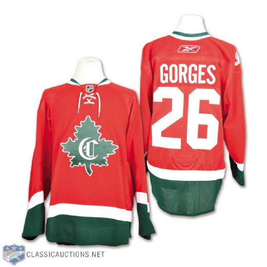 Josh Gorges 2009-10 Montreal Canadiens "1910-11" Centennial Game-Worn Jersey with Team LOA
