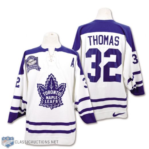 Steve Thomas 1998-99 Toronto Maple Leafs Last Game at Maple Leaf Gardens Game-Worn Jersey