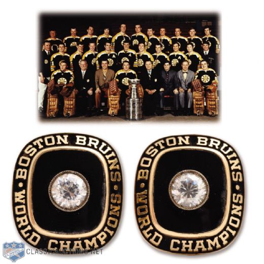 Boston Bruins 1970 Stanley Cup Championship 14K Gold Cufflinks