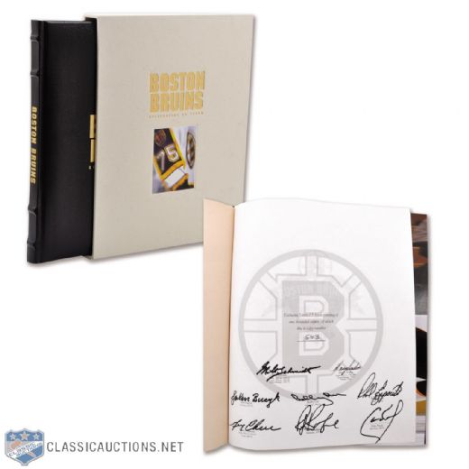 Boston Bruins 75 Years Signed Limited-Edition Book Including Bobby Orr