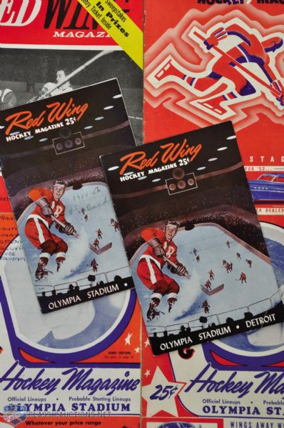 Detroit Olympia / Detroit Red Wings 1943-66 Program Collection of 12