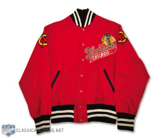 Denis DeJordys 1960s Chicago Black Hawks Team Jacket