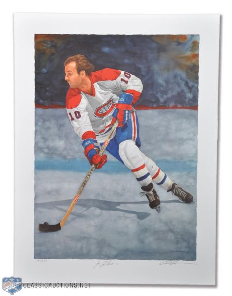 Guy Lafleur Autographed Limited-Edition Glen Green Lithograph (21" x 28")