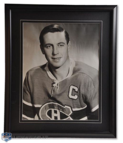 Jean Beliveau 1960s Framed David Bier Photograph (22" x 26")