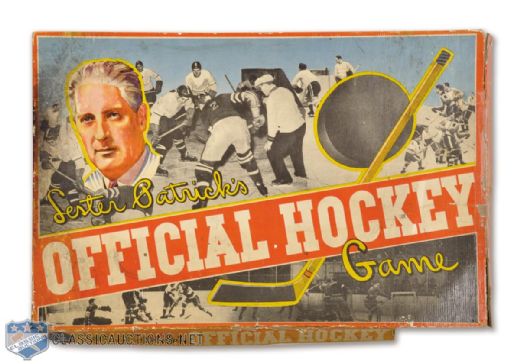 1940s Lester Patrick Hockey Board Game and 1939-40 NY Rangers Team Photo