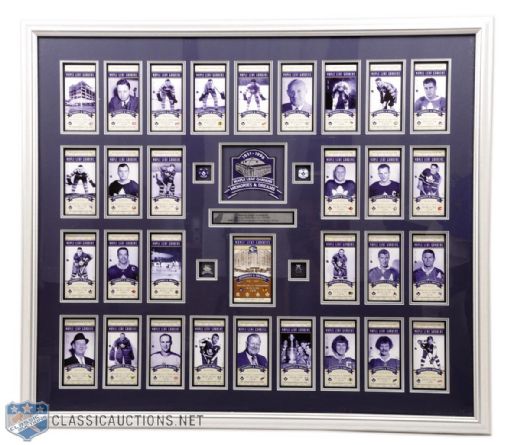 Maple Leaf Gardens Limited-Edition Final Season V.I.P. Ticket Framed Display (41" x 46 1/2")