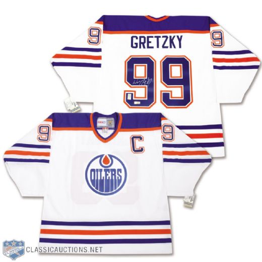 Wayne Gretzky Signed Edmonton Oilers Home Jersey from WGA