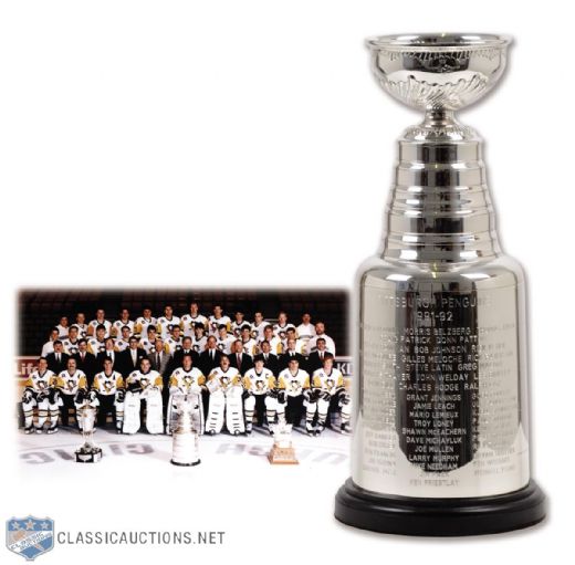 Pittsburgh Penguins 1991-92 Stanley Cup Championship Trophy (13")