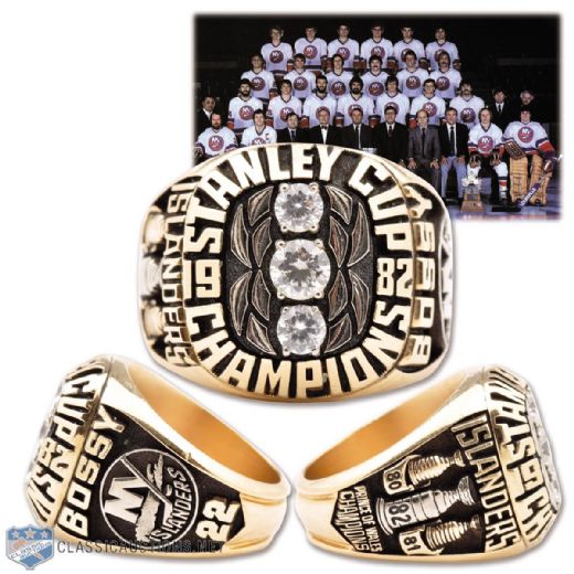 Mike Bossy 1981-82 New York Islanders Stanley Cup Championship 10K Gold Salesmans Sample Ring
