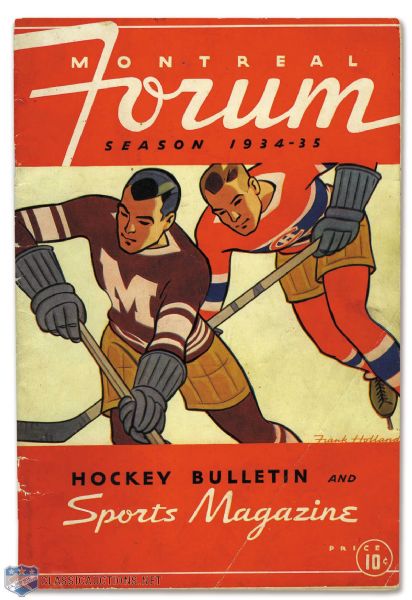 1935 Stanley Cup Finals Program- Montreal Maroons vs Toronto Maple Leafs- Cup-Clinching Game!
