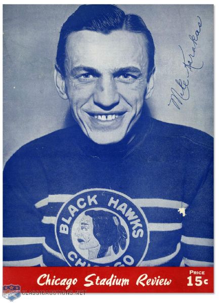 1944 Stanley Cup Finals Program - Chicago Black Hawks vs Montreal Canadiens
