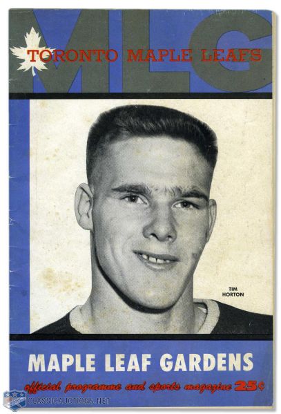1959 Stanley Cup Finals Program - Toronto Maple Leafs vs Montreal Canadiens