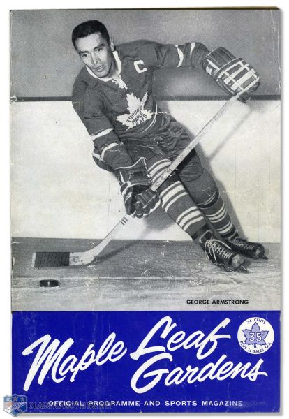 1962 Stanley Cup Finals Program - Toronto Maple Leafs vs Chicago Black Hawks