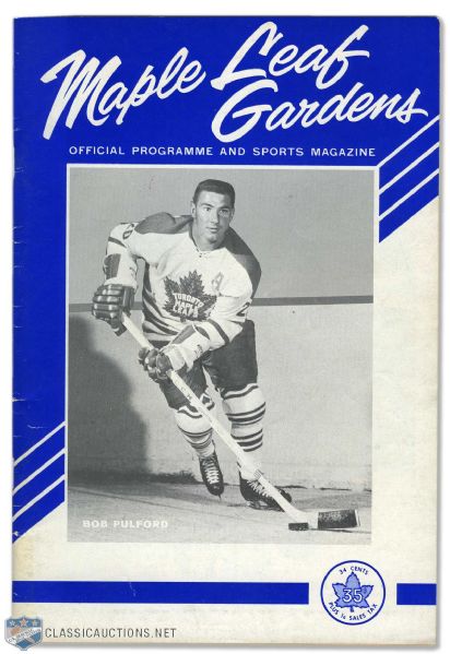 1964 Stanley Cup Finals Program - Toronto Maple Leafs vs Detroit Red Wings - Cup-Clinching Game!
