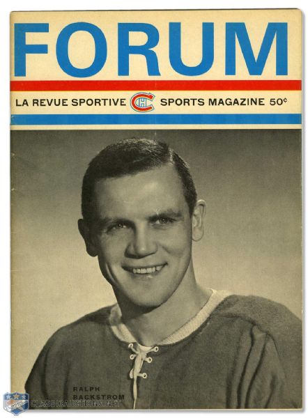 1966 Stanley Cup Finals Program - Montreal Canadiens vs Detroit Red Wings