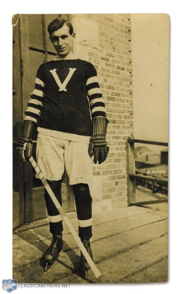 Scarce 1912 Fred "Smokey" Harris Vancouver Millionaires Real Photo Postcard