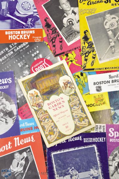 Boston Garden / Boston Bruins 1931-71 Program Collection of 15