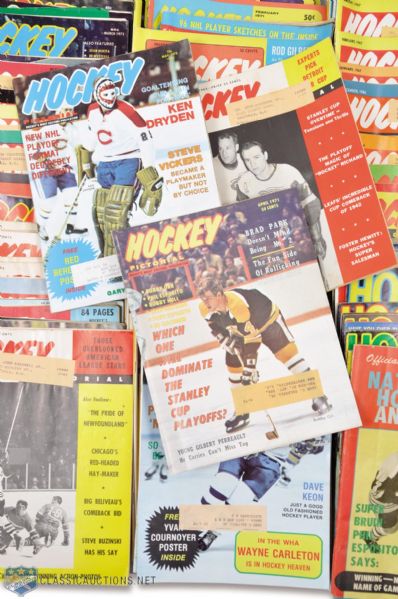 1960s and 1970s Hockey Pictorial and Hockey World Magazine Collection of 135+