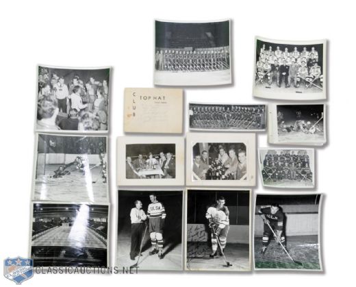 Tulsa Oilers 1940s Photo and Autograph Collection (36 Pieces)
