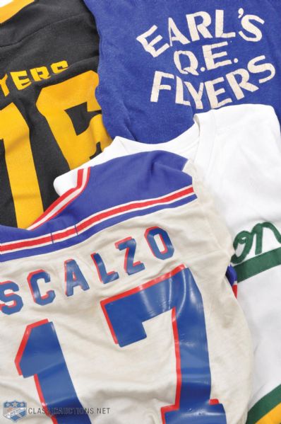 Vintage 1950s-1970s Hockey Jersey Collection of 4