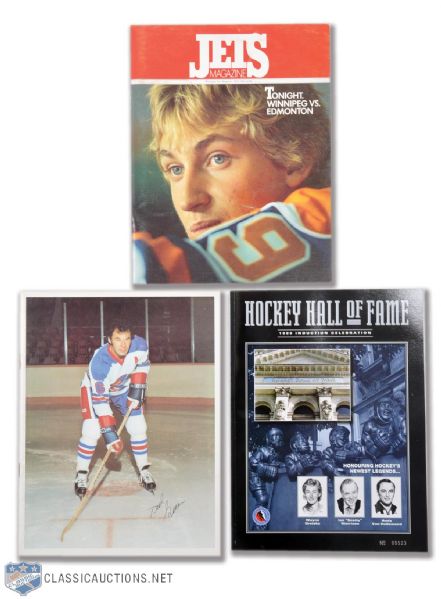 Wayne Gretzky 1978-79 WHA Program, 1979-80 NHL Program and HHOF Induction Program